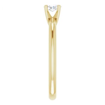 0.20 Carat Lab-Made Oval Diamond Solitaire Ring in 14K Gold 4