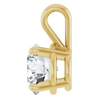 1 Carat Lab-Grown Diamond Solitaire Pendant in 14K Gold 3