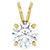 1 Carat Lab-Grown Diamond Solitaire Pendant in 14K Gold
