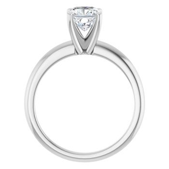 1 Carat Lab-Made Cushion-Cut Diamond Solitaire Ring in Platinum 2