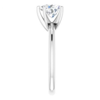 1 Carat Lab-Grown Heart Diamond Solitaire Ring in Platinum 4