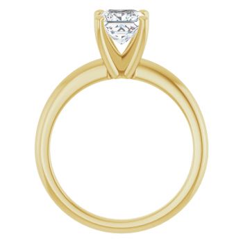1 Carat Lab-Grown Princess-Cut Diamond Solitaire Ring in 14K Gold 2