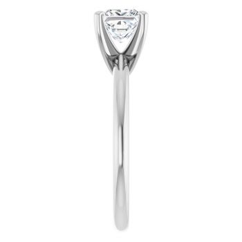1 Carat Lab-Grown Princess-Cut Diamond Solitaire Ring in Platinum 4