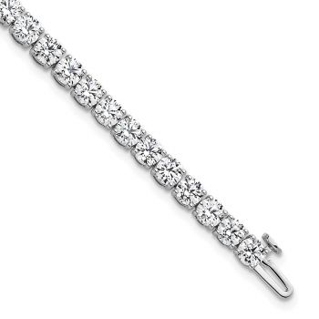 10 Carat Lab-Grown Diamond Tennis Bracelet in 14K White Gold 4