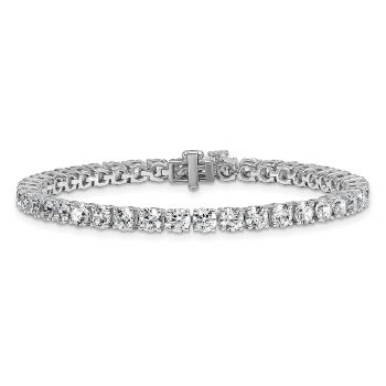 10 Carat Lab-Grown Diamond Tennis Bracelet in 14K White Gold 2