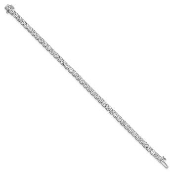 10 Carat Lab-Grown Diamond Tennis Bracelet in 14K White Gold 3