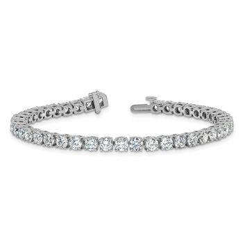 10 Carat Lab-Grown Diamond Tennis Bracelet in 14K White Gold