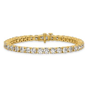 12.5 carat Lab Grown Diamond Tennis Bracelet in 14K Gold 2