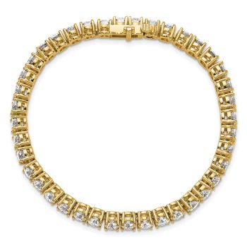 12.5 carat Lab Grown Diamond Tennis Bracelet in 14K Gold 5