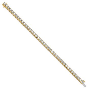 12.5 carat Lab Grown Diamond Tennis Bracelet in 14K Gold 3