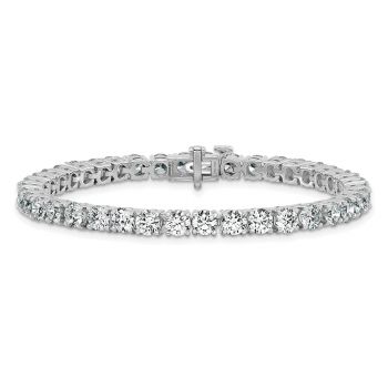 12 1/2 Carat Lab-Grown Diamond Tennis Bracelet 14K White Gold 2