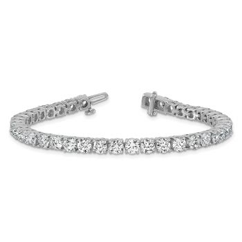 12 1/2 Carat Lab-Grown Diamond Tennis Bracelet 14K White Gold