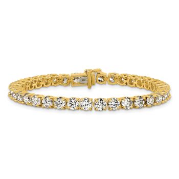 14 Carat Lab-Made Diamond Tennis Bracelet in 14K Gold 2