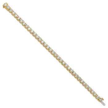 14 Carat Lab-Made Diamond Tennis Bracelet in 14K Gold 5