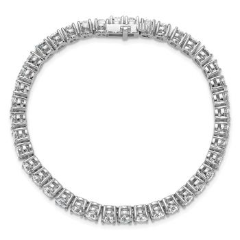 14 Carat 14K White Gold Lab-Made Diamond Tennis Bracelet 5