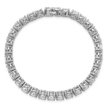 16 Carat Lab-Grown Diamond Tennis Bracelet, 14K White Gold 5