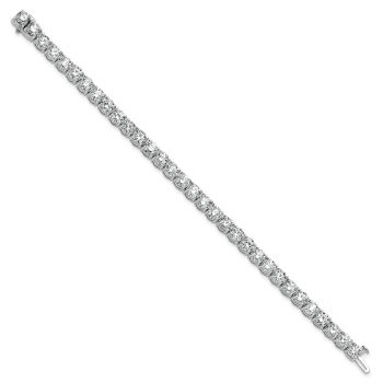 16 Carat Lab-Grown Diamond Tennis Bracelet, 14K White Gold 3