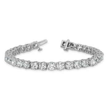 16 Carat Lab-Grown Diamond Tennis Bracelet, 14K White Gold