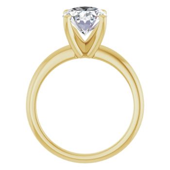 2.50 Carat Lab-Grown Oval Diamond Solitaire Ring in 14K Gold 2