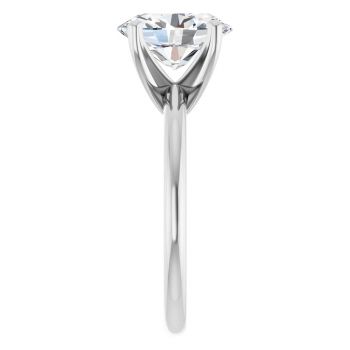 2 1/2 Carat Lab-Grown Oval Diamond Solitaire Ring in Platinum 4