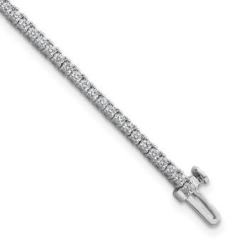2 Carat Lab-Grown Diamond Tennis Bracelet in 14K White Gold 4