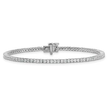 2 Carat Lab-Grown Diamond Tennis Bracelet in 14K White Gold 2