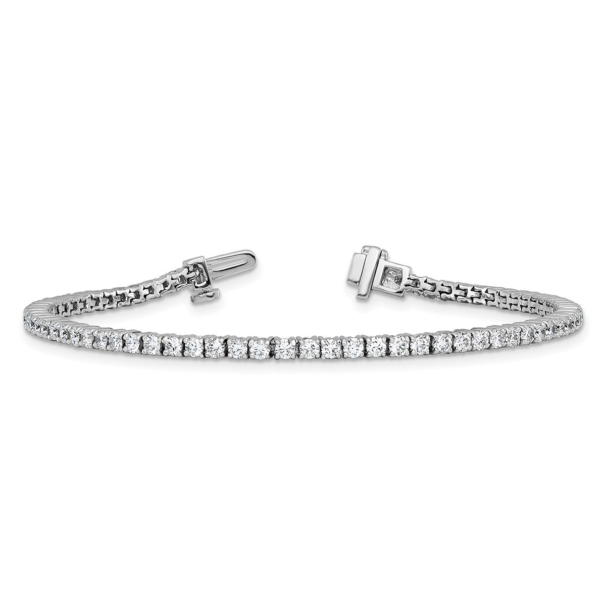 2 Carat Lab-Grown Diamond Tennis Bracelet in 14K White Gold