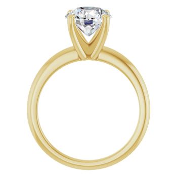 2 Carat Lab-Grown Diamond Solitaire Ring in 14K Gold 2