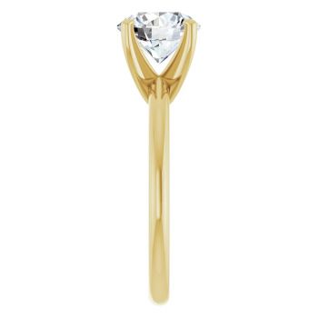 2 Carat Lab-Grown Diamond Solitaire Ring in 14K Gold 4