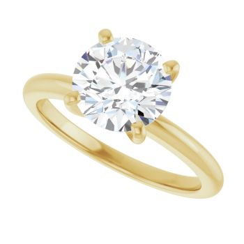 2 Carat Lab-Grown Diamond Solitaire Ring in 14K Gold 5