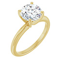 2 Carat Lab-Grown Diamond Solitaire Ring in 14K Gold