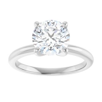 2 Carat Lab Grown Diamond Solitaire Ring in Platinum 3