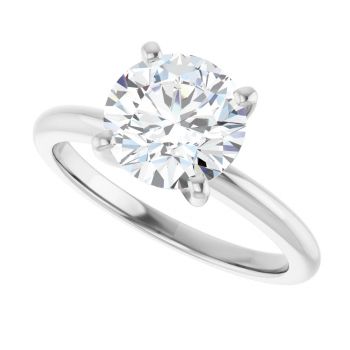 2 Carat Lab Grown Diamond Solitaire Ring in Platinum 5
