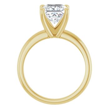 2 Carat Lab-Grown Princess-Cut Diamond Solitaire Ring in 14K Gold 2