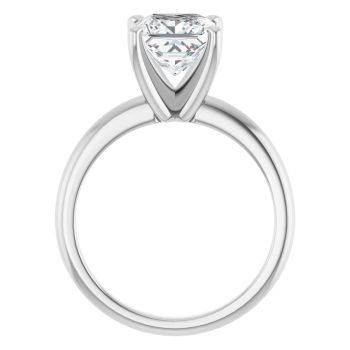 2 Carat Lab-Grown Princess-Cut Diamond Solitaire Ring in Platinum 2