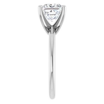2 Carat Lab-Grown Princess-Cut Diamond Solitaire Ring in Platinum 4