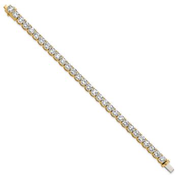22.5 Carat Lab-Grown Diamond Tennis Bracelet, 14K Gold 3
