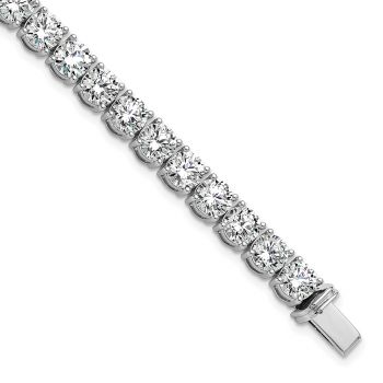 22 1/2 Lab-Made Carat Diamond Tennis Bracelet 14K White Gold 4