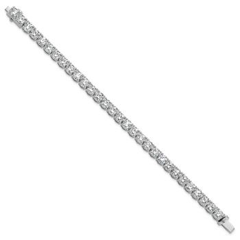 22 1/2 Lab-Made Carat Diamond Tennis Bracelet 14K White Gold 3