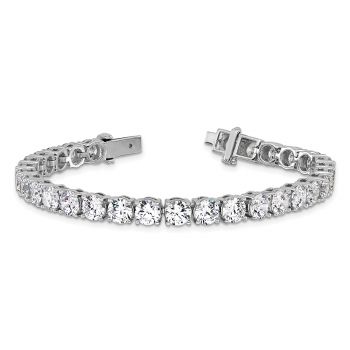 22 1/2 Lab-Made Carat Diamond Tennis Bracelet 14K White Gold