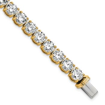 25 Carat 14K Gold Lab-Grown Diamond Tennis Bracelet 4