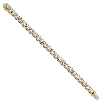 25 Carat 14K Gold Lab-Grown Diamond Tennis Bracelet 3