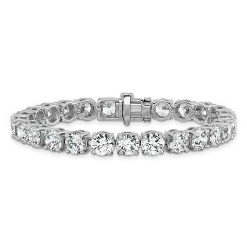 25 Carat Lab-Grown Diamond Tennis Bracelet, 14K White Gold 2