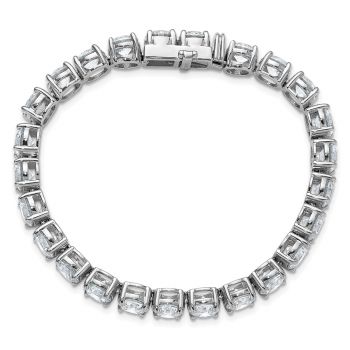 25 Carat Lab-Grown Diamond Tennis Bracelet, 14K White Gold 5