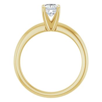0.75 Carat Lab-Made Cushion-Cut Diamond Solitaire Ring in 14K Gold 2