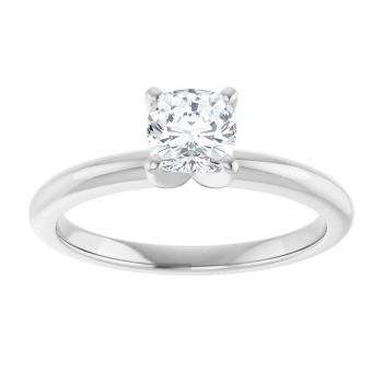 3/4 Carat Lab-Grown Cushion-Cut Diamond Solitaire Ring in Platinum 4