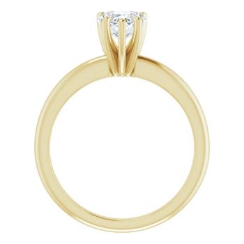 0.70 Carat Lab-Made Heart Diamond Solitaire Ring in 14K Gold 2