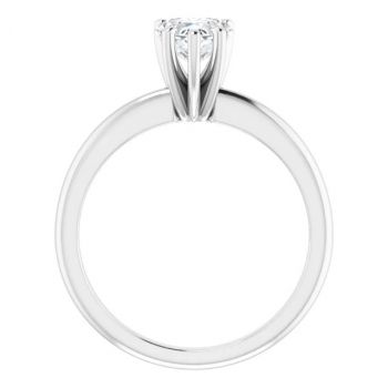 3/4 Carat Lab-Grown Heart Diamond Solitaire Ring in Platinum 2
