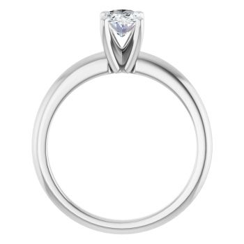 3/4 Carat Lab-Grown Oval Diamond Solitaire Ring in Platinum 2
