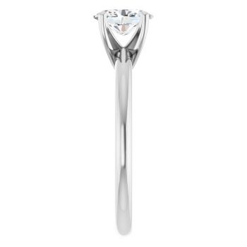 3/4 Carat Lab-Grown Oval Diamond Solitaire Ring in Platinum 4